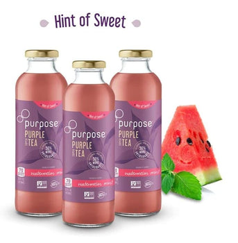 Hint of Sweet Watermelon Mint Purple Tea, 16 oz - 12 Pack