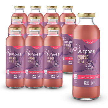 Hint of Sweet Watermelon Mint Purple Tea, 16 oz - 12 Pack