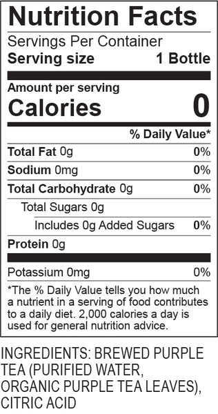 Unsweetened Simply Purple Tea, 16 oz - 12 Pack